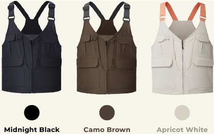 Midnight Black・Camo Brown・Apricot White